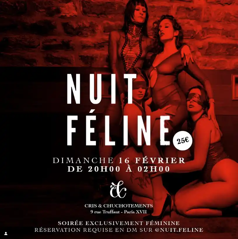Nuit Féline - Le club Cris et Chuchotements